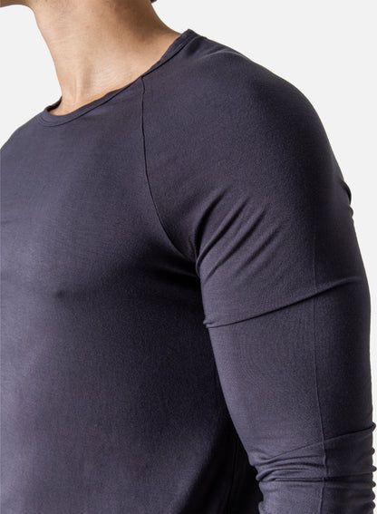 Bamboo Raglan L/S (Charcoal)