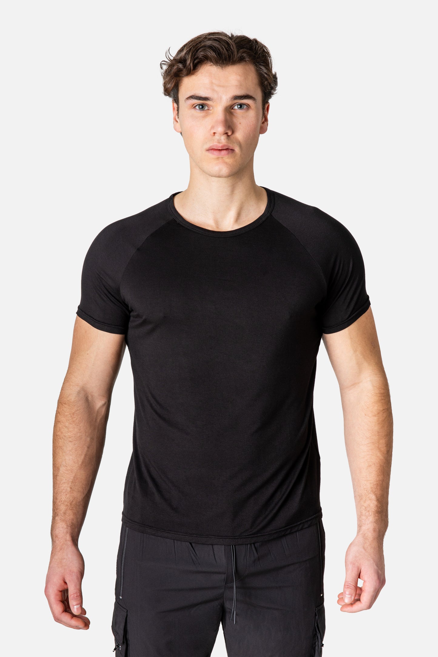 Bamboo Raglan Tee (Black)