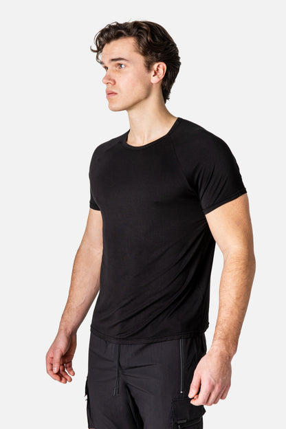 Bamboo Raglan Tee (Black)