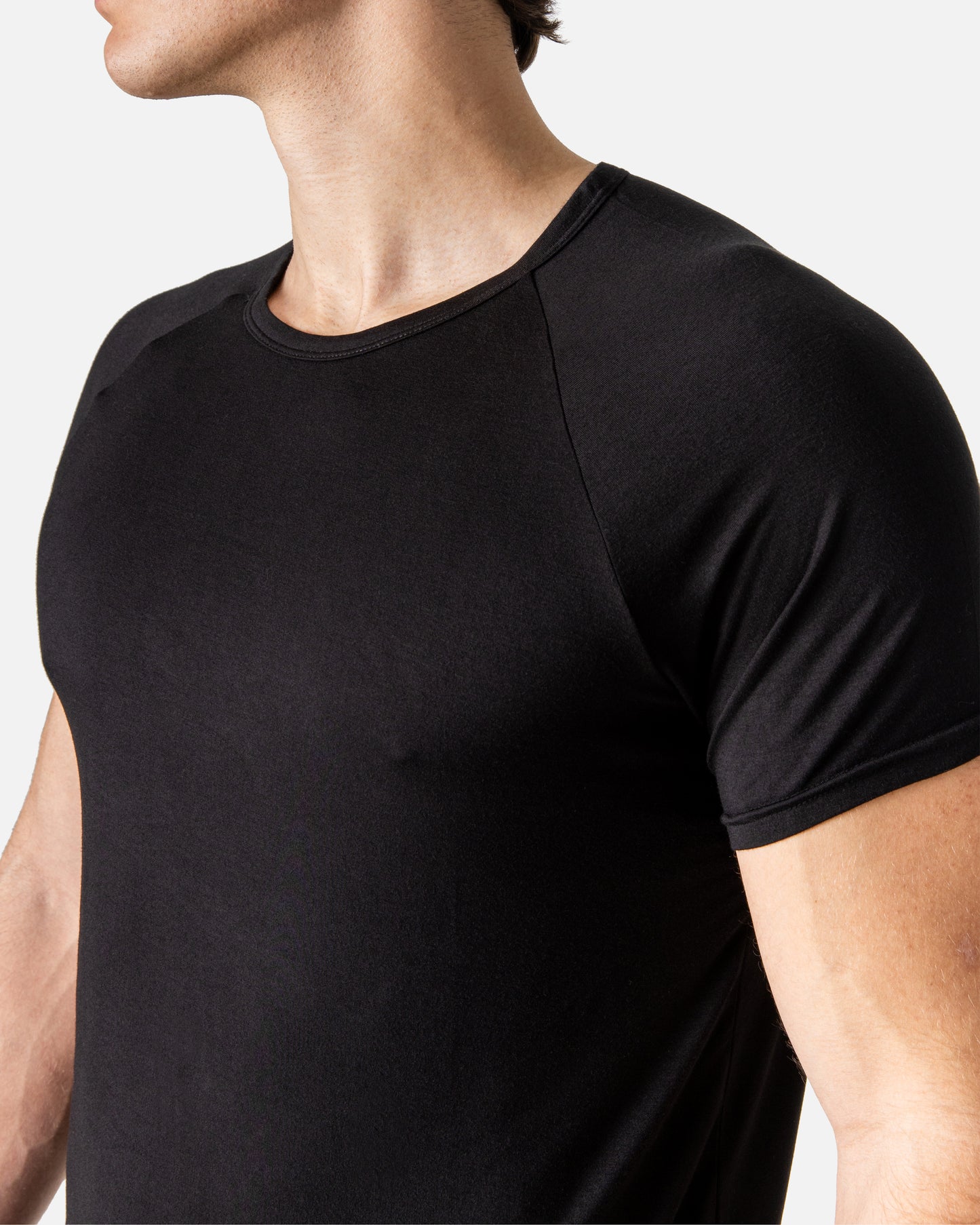 Bamboo Raglan Tee (Black)