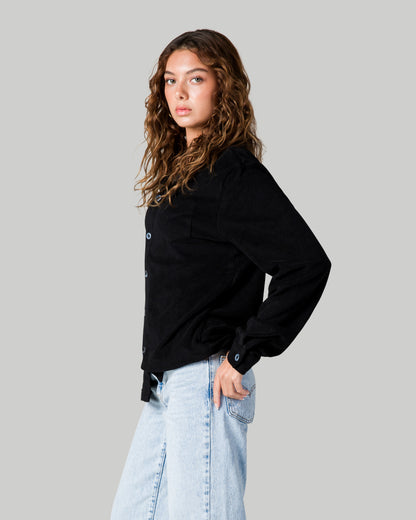 Soft Terry Long Sleeve - Black (UNISEX)