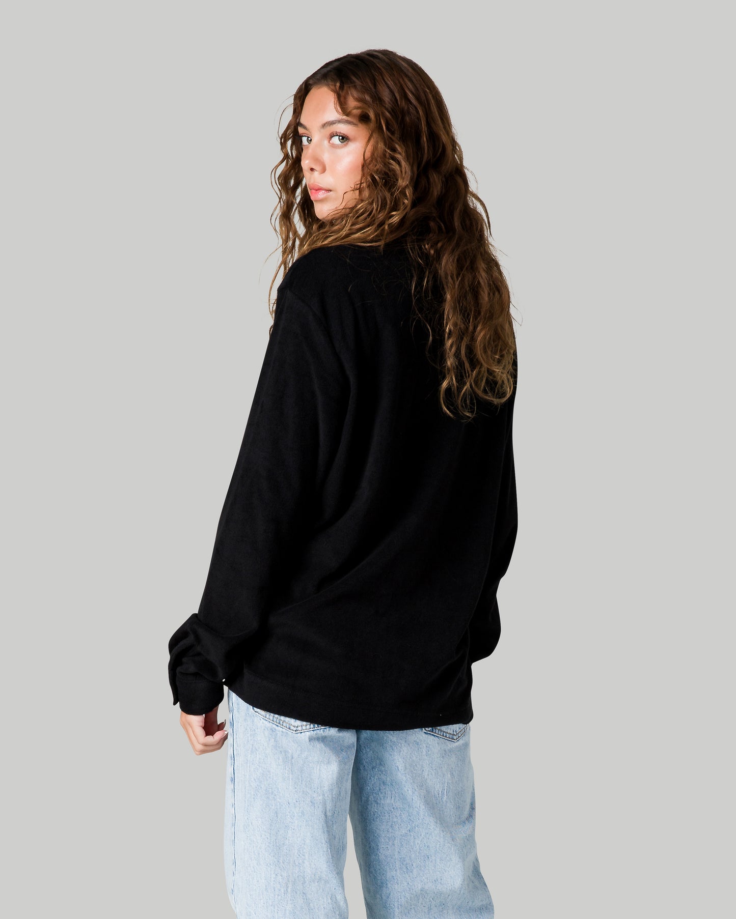 Soft Terry Long Sleeve - Black (UNISEX)