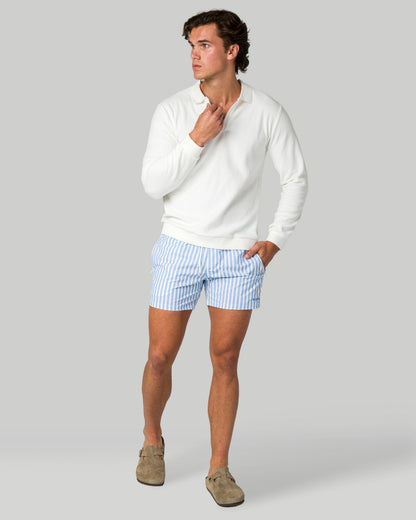 Super Soft Long Sleeve Polo - Off White