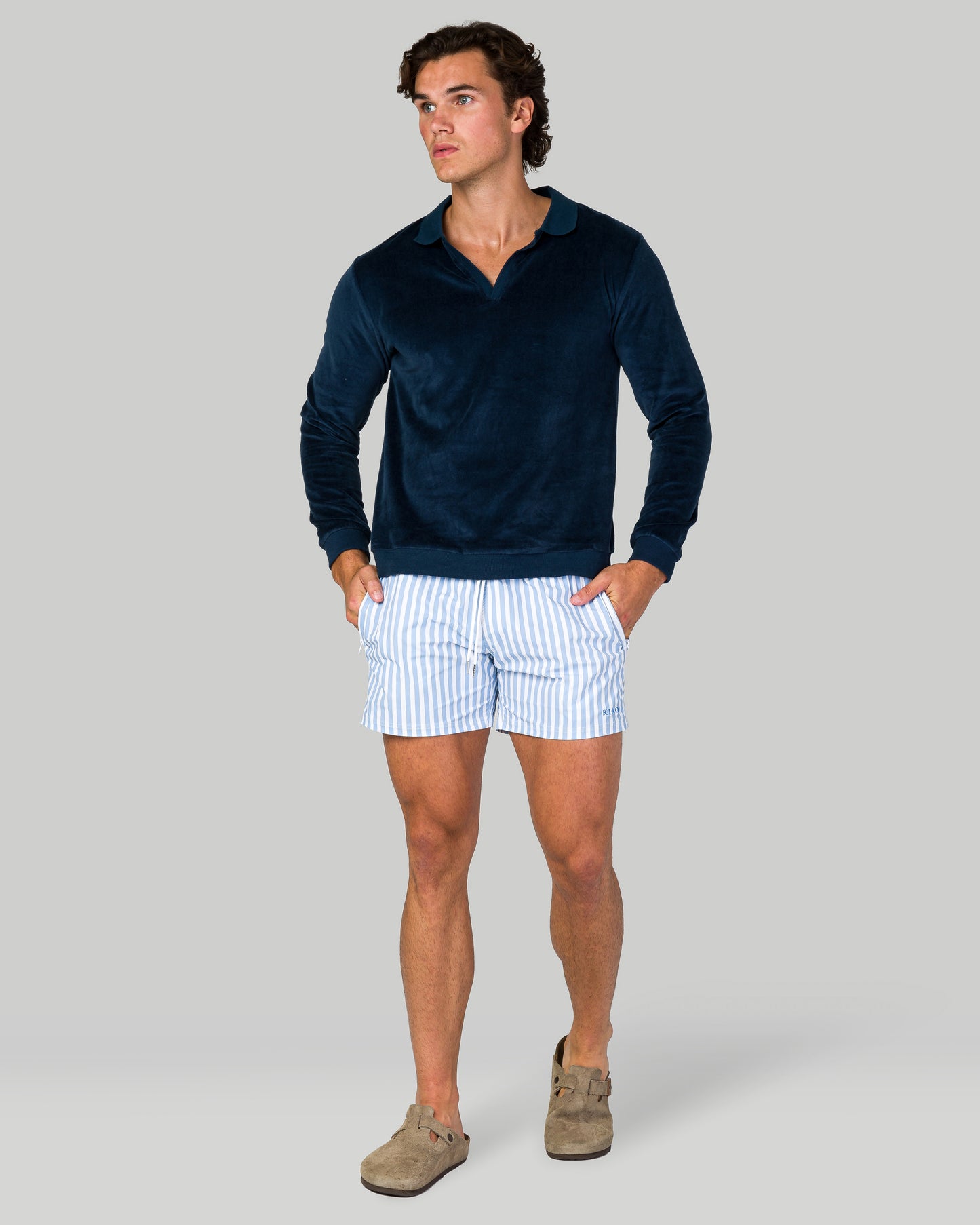 Super Soft Long Sleeve Polo - Navy