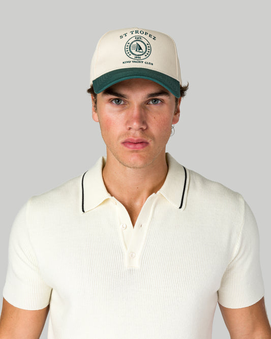 St. Tropez Hat - Beige/Green