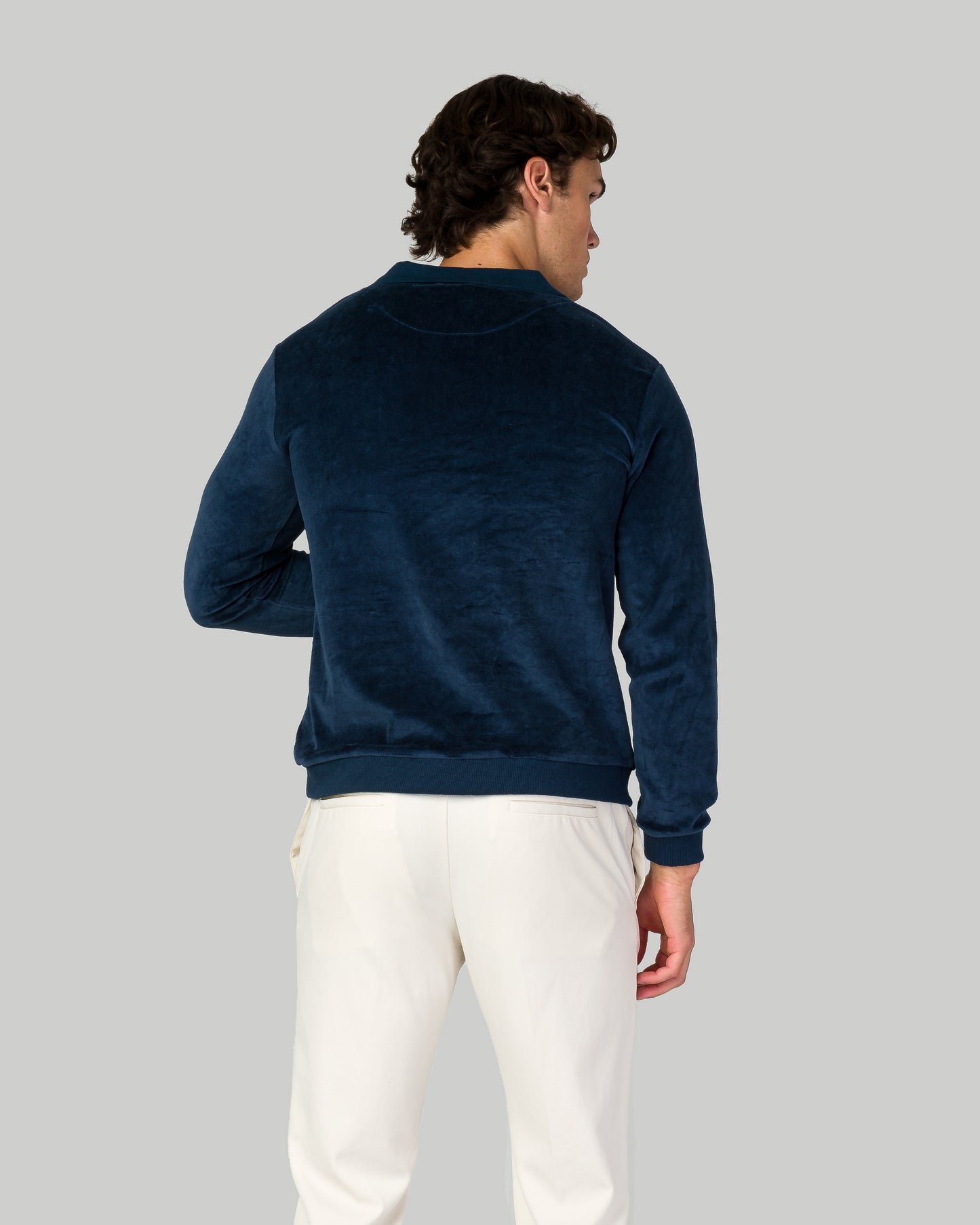 Super Soft Long Sleeve Polo - Navy