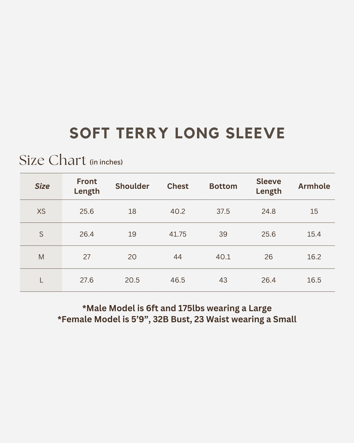 Soft Terry Long Sleeve - White (UNISEX)