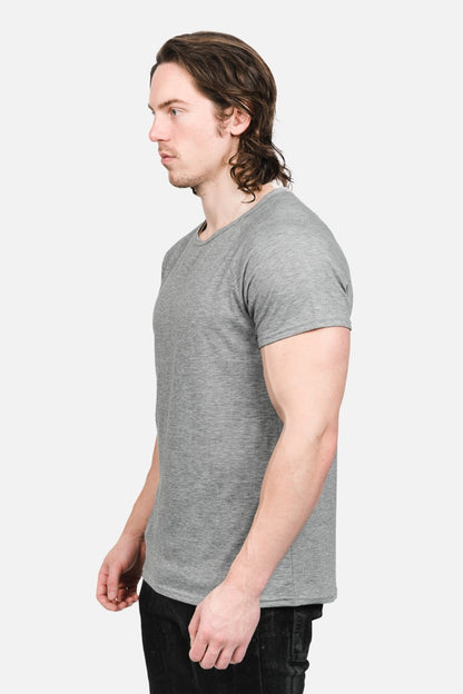 Raglan Tee (Heather Grey)