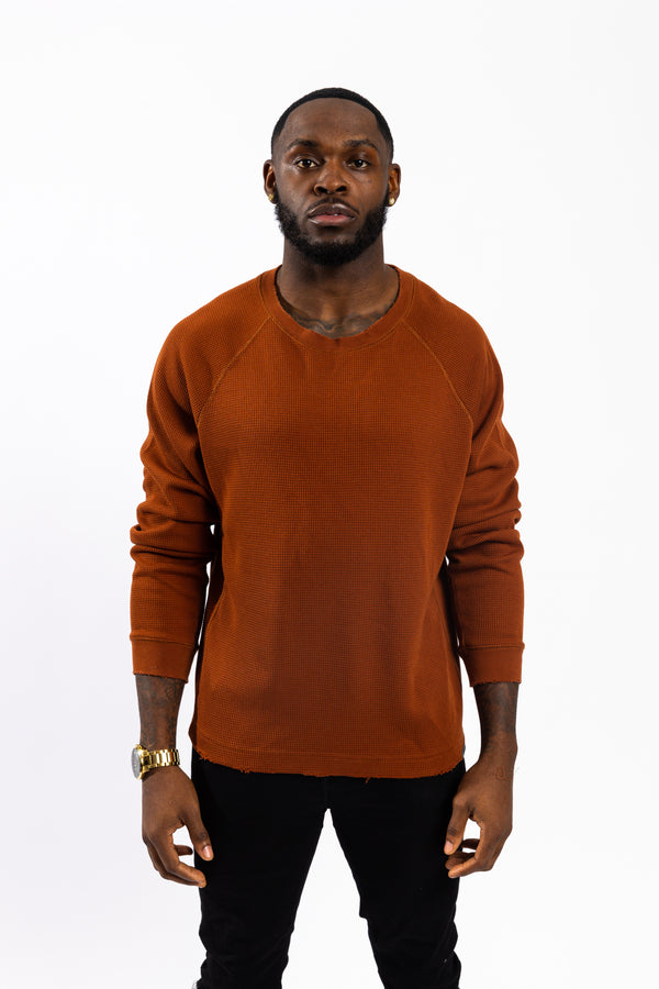 Oversized Raglan Waffle LS